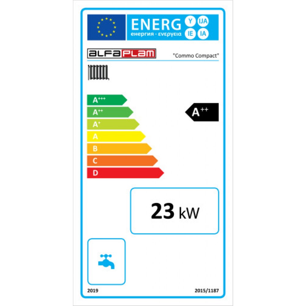 Granulu katls Alfa Plam Commo Compact, 23 kW | Granulu katli | Granulas |