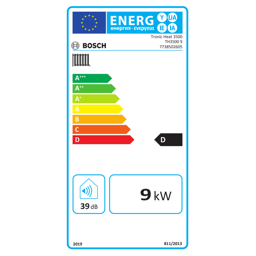 Elektriskais katls Bosch TRONIC HEAT 3500, 9 kW, apkurei un sadzīves ūdens apsildei | Elektriskie katli |  |