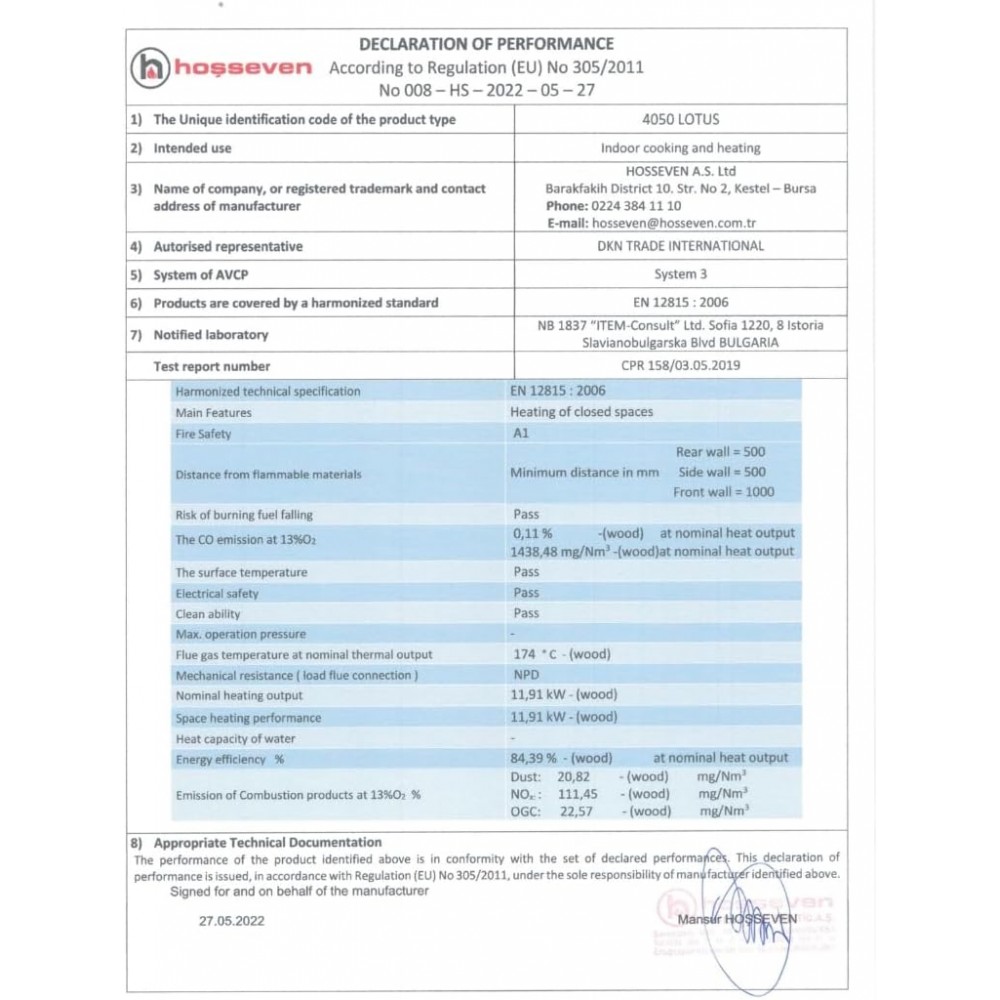 Malkas plīts Balkan Energy Lotus, 11.9kW | Malkas plītis | Malka |