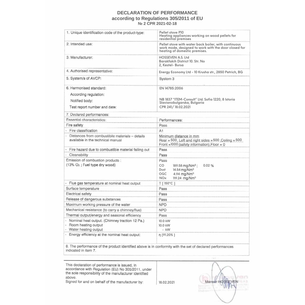 Granulu krāsns Balkan Energy P10 Beige, 10 kW | Granulu krāsnis gaiss | Granulu krāsnis |