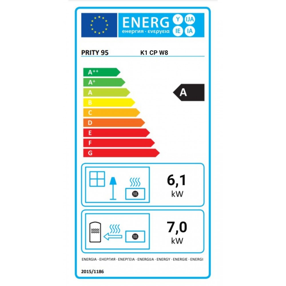 Malkas krāsns ar centrālapkuri Prity K1 CP W8 ar čuguna augša, 13.1kW | Malkas krāsnis ar centrālapkuri | Malkas krāsnis |