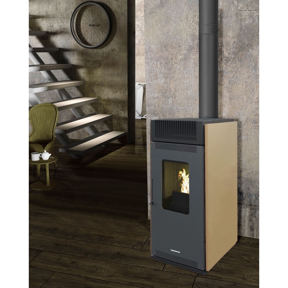 Granulu krāsns Balkan Energy P10 Beige, 10 kW | Granulu krāsnis gaiss | Granulu krāsnis |