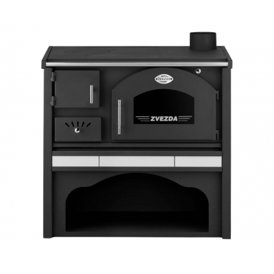 Malkas plīts Zvezda Classic GF Keramika, 5.7kW - Malkas plītis