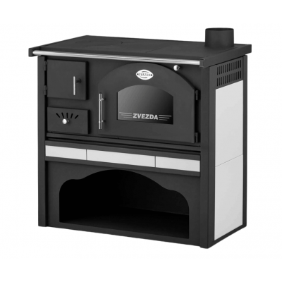 Malkas plīts Zvezda Classic GF Keramika, 5.7kW - Malkas plītis