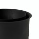 Dubultā dūmvada rozete MK NERO, tērauds, melns, 115mm, Ø150 | Dūmvadu caurules | Skursteņi |