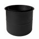 Dubultā dūmvada rozete MK NERO, tērauds, melns, 115mm, Ø130 | Dūmvadu caurules | Skursteņi |