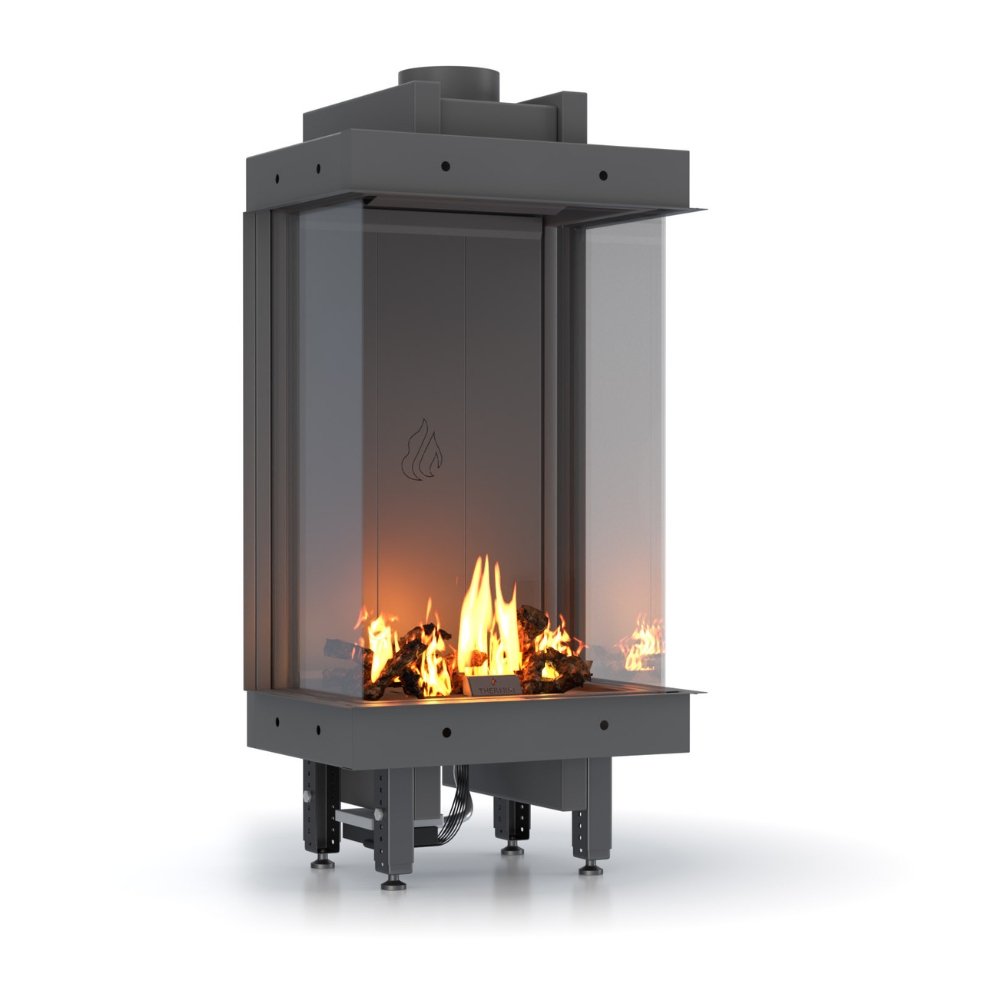 Gāzes kamīns Velmora Fire GAS STANDING PANORAMA, 3.9kW - 6.0kW | Gāzes kamīni | Kamīni |