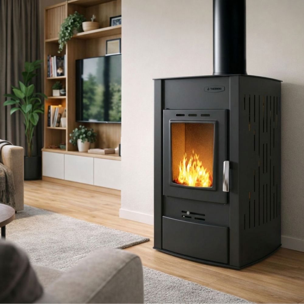 Malkas krāsns ar centrālapkuri Velmora Fire ATS HYDRO melna, 25kW | Malkas krāsnis ar centrālo apkuri | Malkas krāsnis |