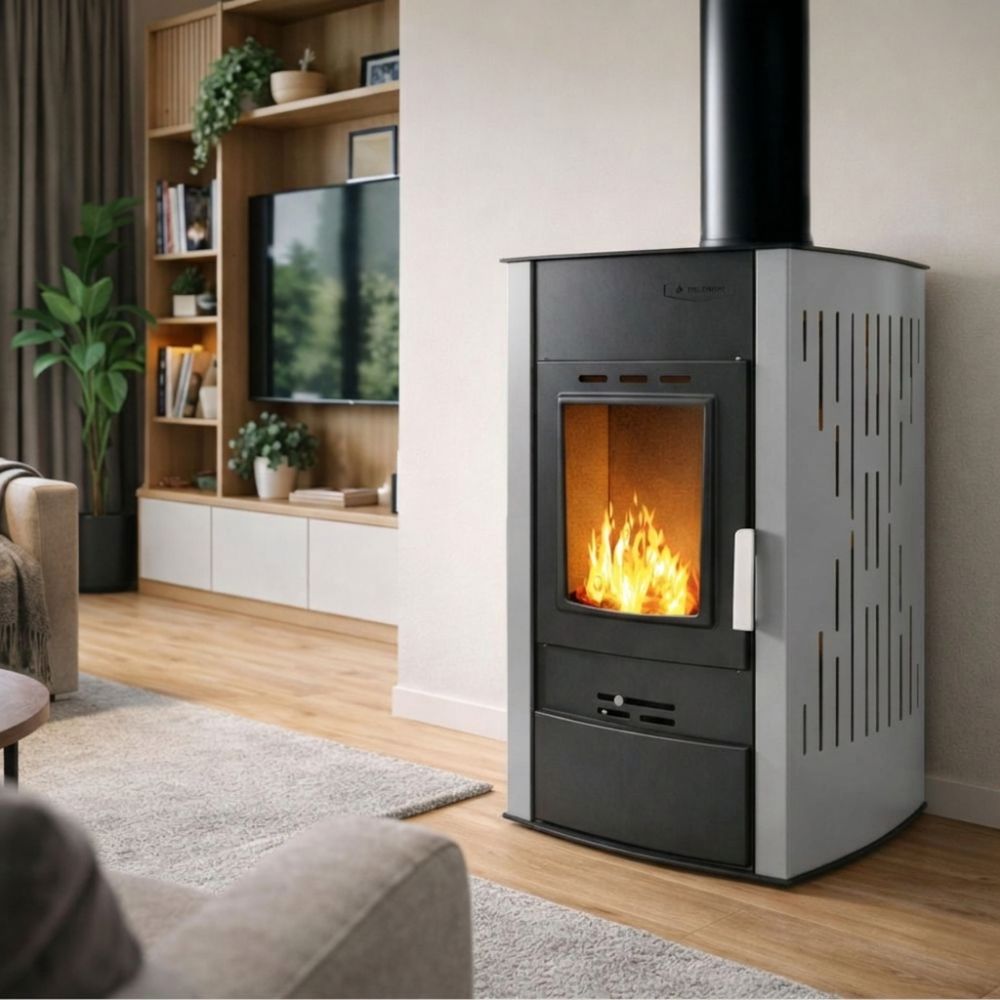 Malkas krāsns ar centrālapkuri Velmora Fire ATS HYDRO pelēka, 25kW | Malkas krāsnis ar centrālo apkuri | Malkas krāsnis |