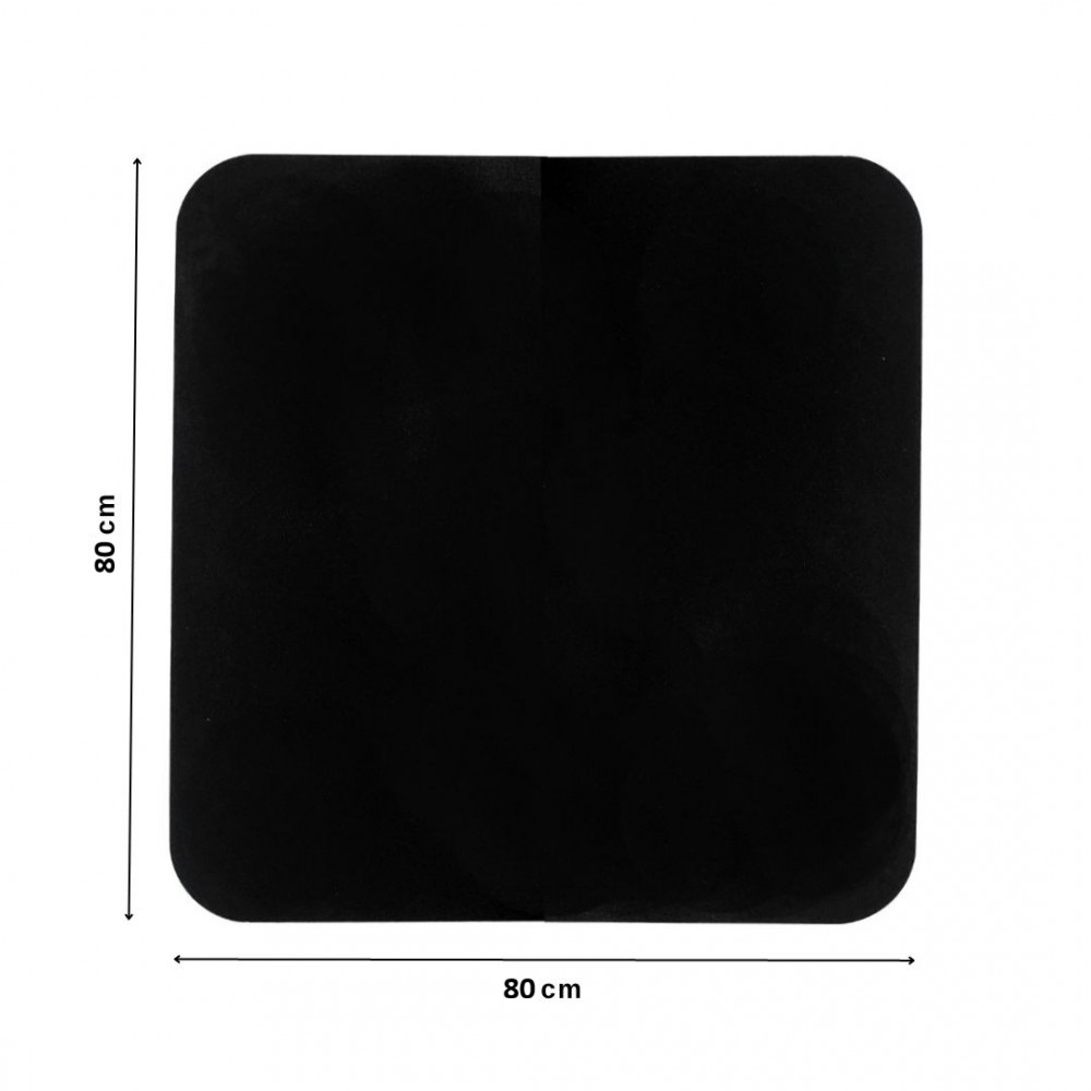 Grīdas plāksne malkas krāsnīm, melns tērauds 2mm, izmērs 80x80cm | Krāsns piederumi |  |