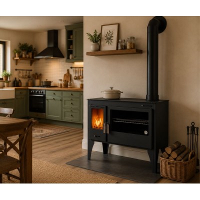 Malkas plīts Velmora Fire ATS ΜΑSΙΝΑ PLUS 500, 11.2kW - Malkas krāsnis