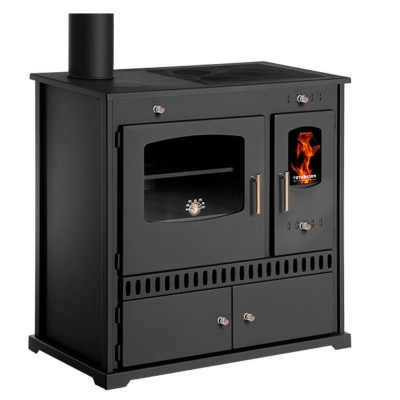 Malkas plīts Prometey Perfect Eco ar kreiso dūmvadu, 7kW - Malkas krāsnis