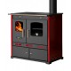 Malkas plīts Prometey Perfect Eco Lux ar labo dūmvadu, bordo, 7.5kW |  |  |