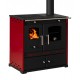Malkas plīts Prometey Perfect Eco Lux ar labo dūmvadu, bordo, 7.5kW |  |  |