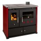 Malkas plīts Prometey Perfect Practik Lux ar labo dūmvadu, bordo, 9.5kW |  |  |
