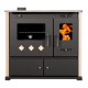 Malkas plīts Prometey Perfect Practik Lux, ziloņkauls, kreisais dūmvads, 9.5kW |  |  |