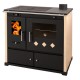Malkas plīts Prometey Perfect Practik Lux, ziloņkauls, labais dūmvads, 9.5kW |  |  |