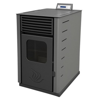 Granulu kamīns Mytherm Angela TA 40 pelēks, 40kW - Preču salīdzināšana