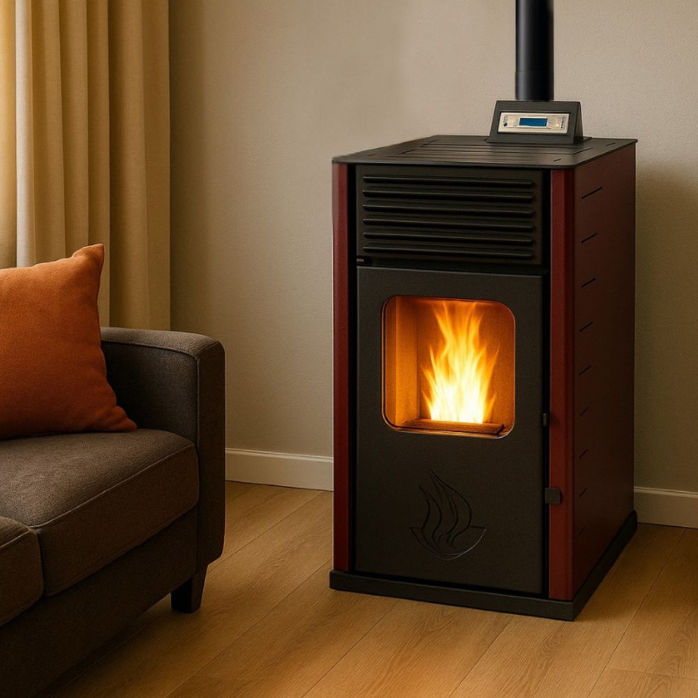 Granulu kamīns Mytherm Angela TA 25 sarkans, 25kW | Granulu kamīni ar gaisa apkuri Granulu kamīns Mytherm Angela TA 25 sarkans, 25kW | Granulu kamīni ar gaisa apkuri | Granulu kamīni |