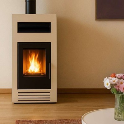 Granulu kamīns Mytherm Angela TA 8 PRO bēša, 8kW - Preču salīdzināšana