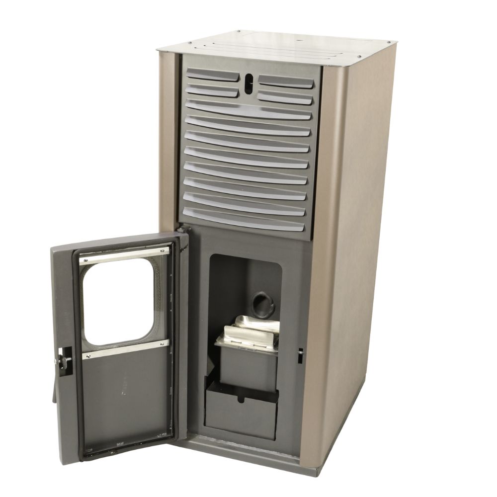 Granulu kamīns ar centrālo apkuri Mytherm IOLI TSA 21 bēša, ar ventilatoru, 23.5kW | Granulu kamīni ar centrālapkuri | Granulu kamīni |