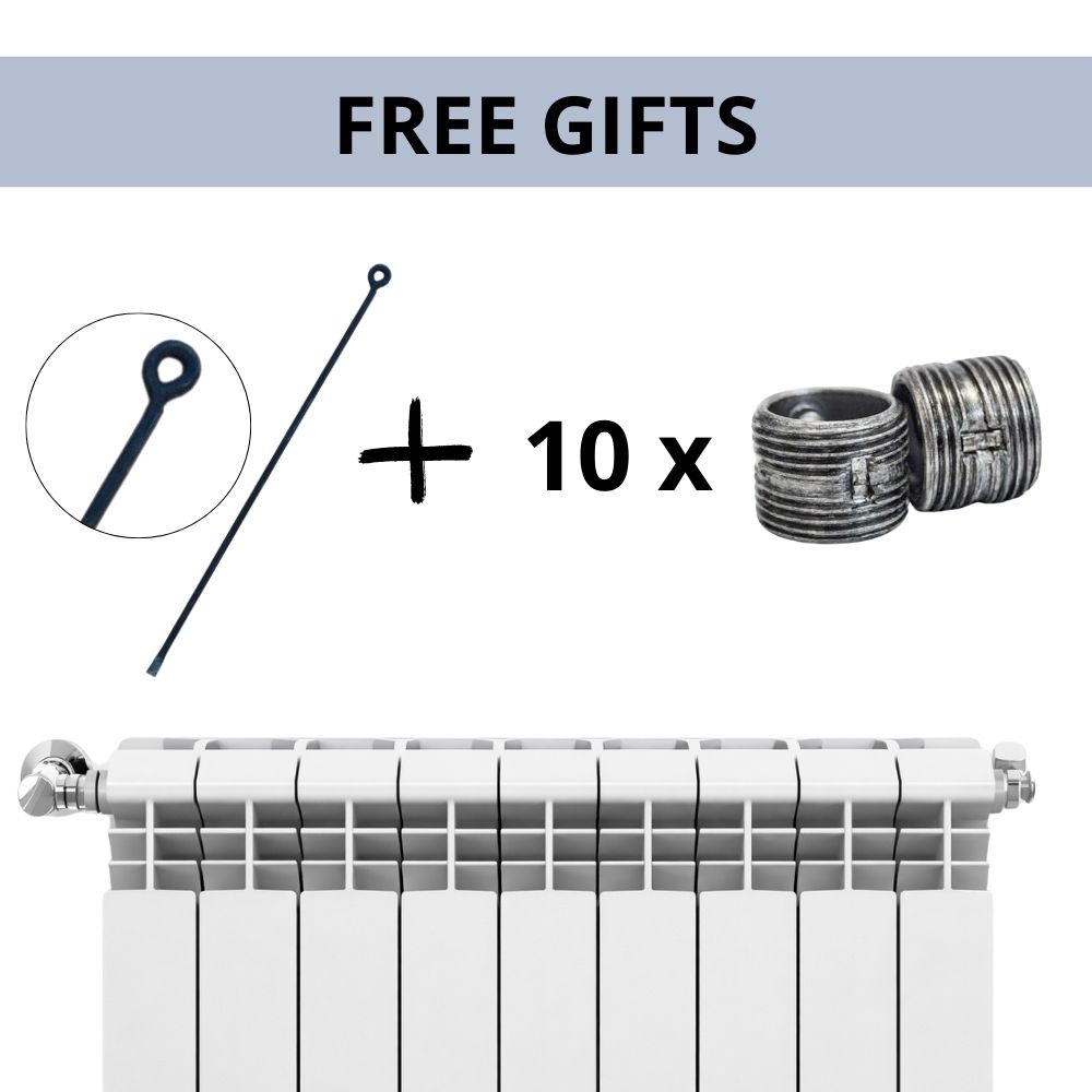 Pilns alumīnija radiatoru komplekts Helyos Evo H350, 5 gabali x 10 sekcijas | Alumīnija radiatori | Radiatori |