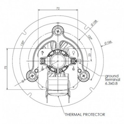 Dūmu nosūces ventilators TRIAL CAF15Y-120S granulu krāsnīm Caminetti Montegrappa - Preču salīdzināšana