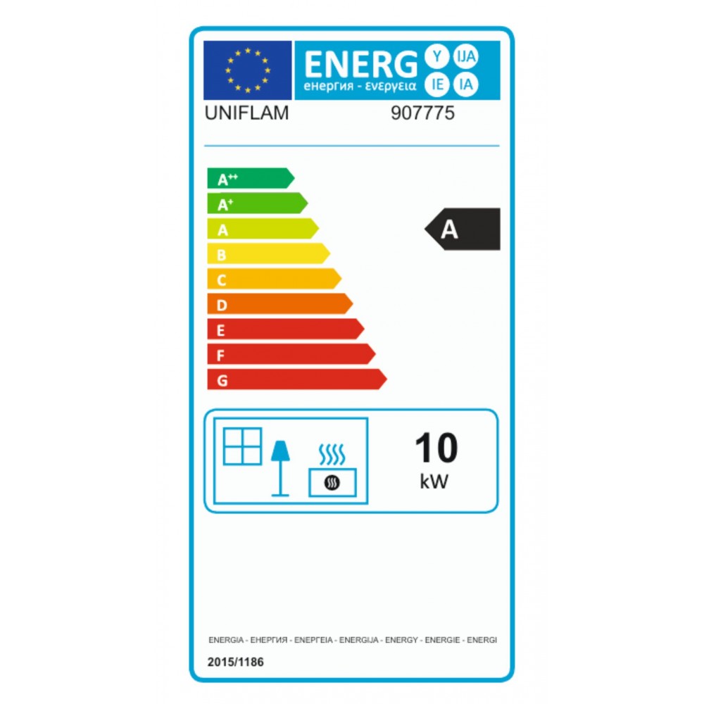 Kamīna kurtuve UNIFLAM 700 OPTION ECO ar aizbīdni, 10 kW | Kamīnu kurtuves | Kamīni |