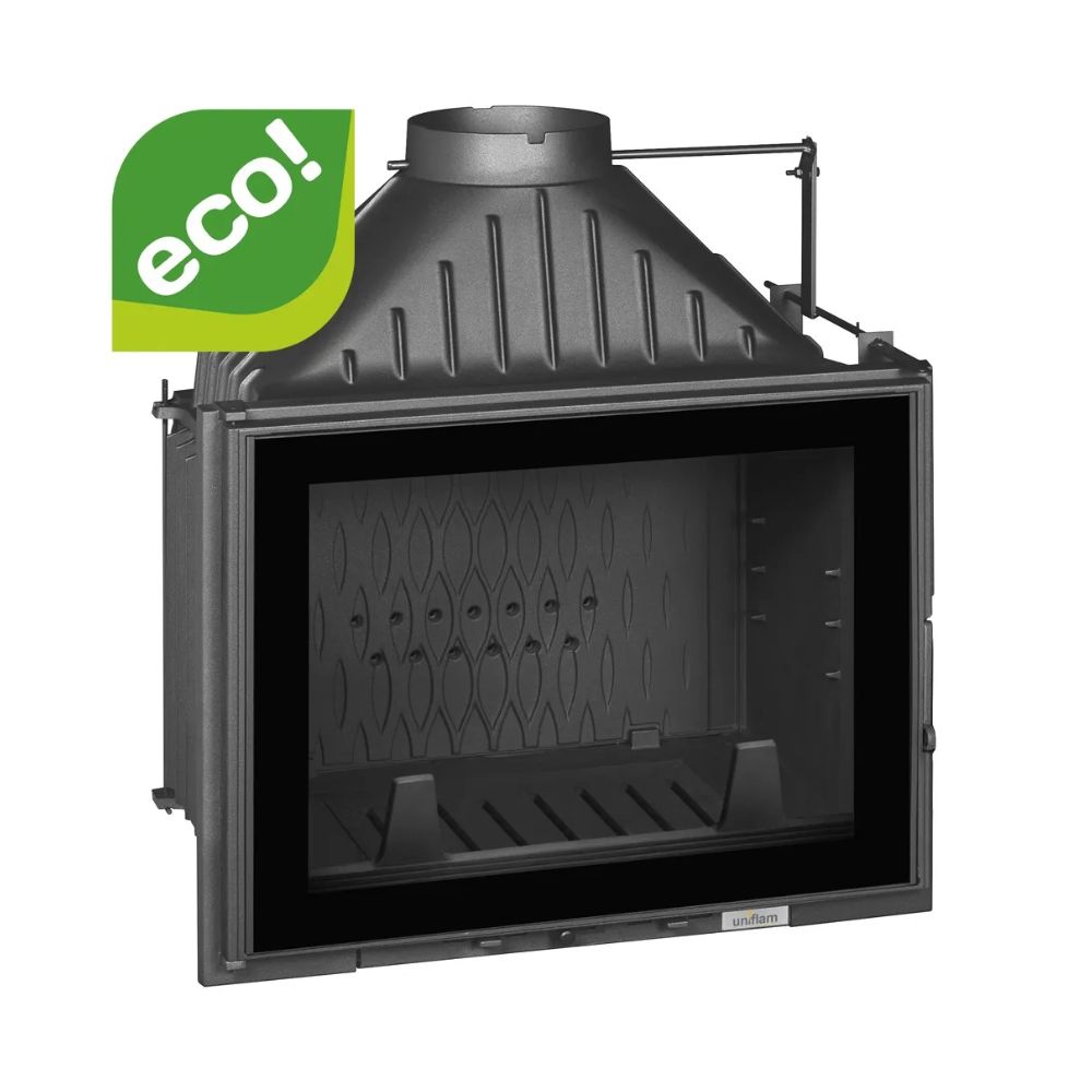 Kamīna kurtuve UNIFLAM 700 PLUS ECO ar aizbīdni un gaisa padevi, 12 kW | Čuguna kamīni | Kamīni |