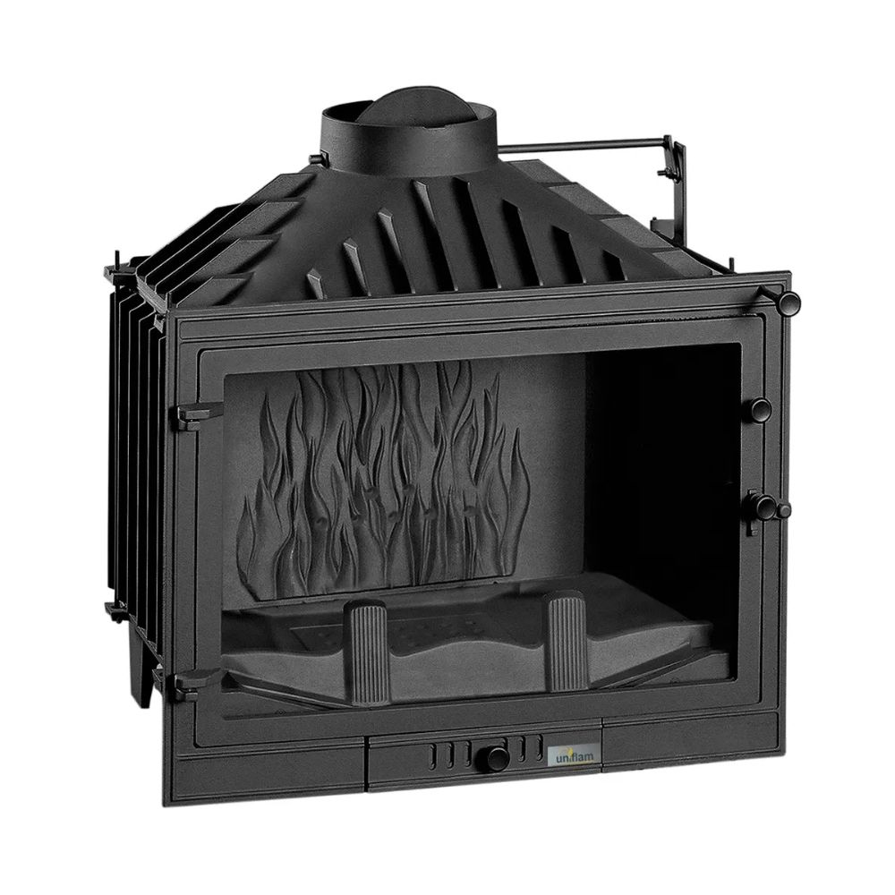 Kamīna kurtuve UNIFLAM 700 STANDARD ECO ar aizbīdni un gaisa padevi, 10 kW | Čuguna kamīni | Kamīni |