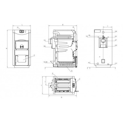 Malkas apkures katls BURNiT NWB PRIME 40, 40kW - BURNiT