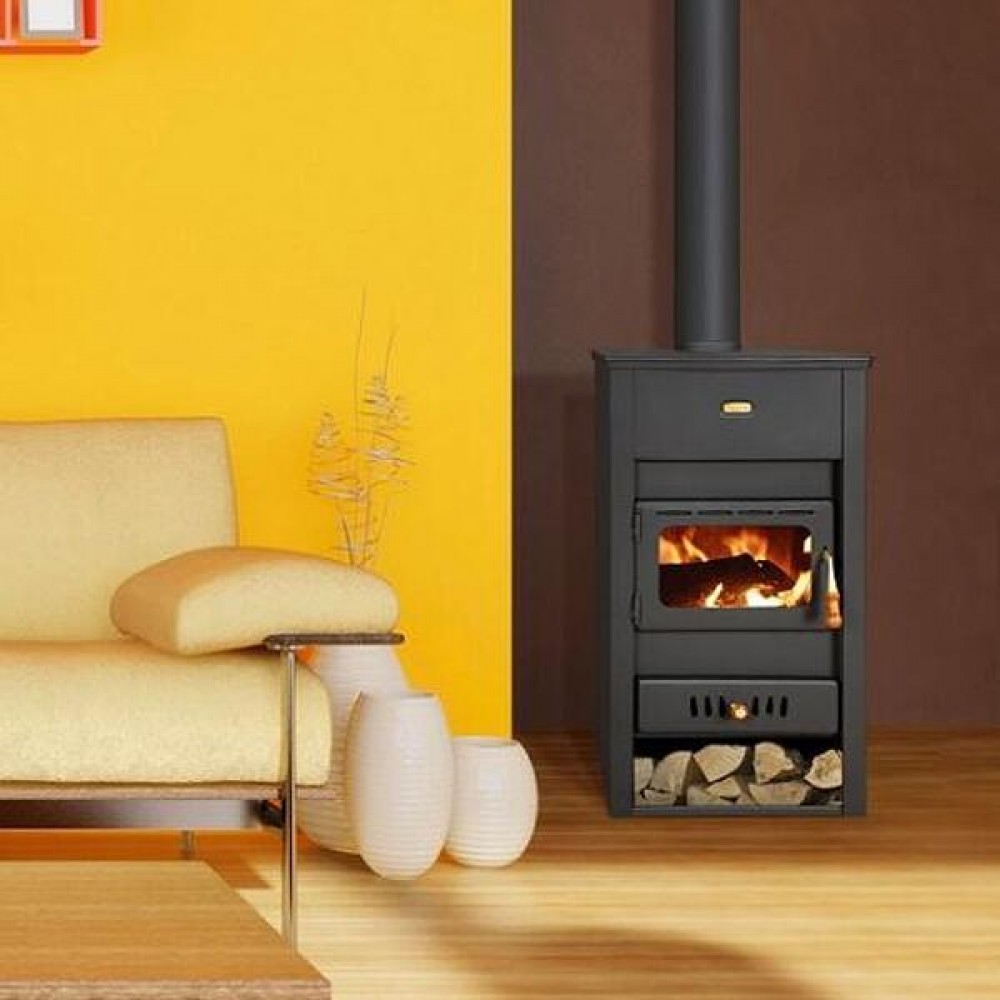Malkas krāsns Prity K2 CP ar čuguna augša, 10,4kW, Žurnāls | Malkas krāsnis gaiss | Malkas krāsnis |