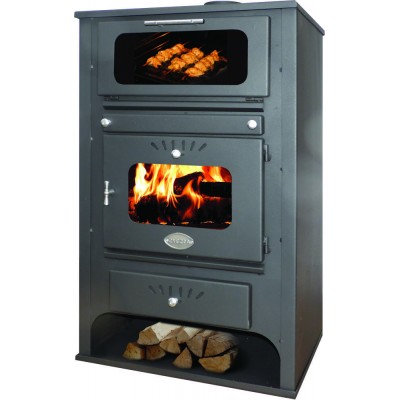 Malkas krāsns ar centrālapkuri ar cepeškrāsni Zvezda GF VR 16, 15.4kW - Malkas krāsnis