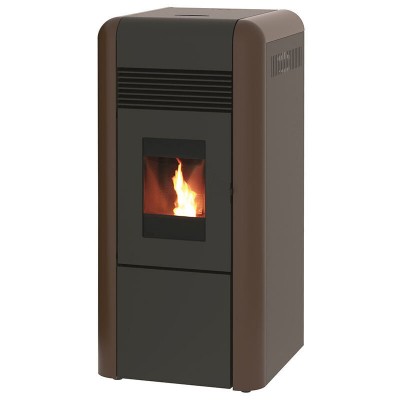 Granulu kamīns ar centrālo apkuri Alfa Plam Dino 27, Brūns, 27 kW - Preču salīdzināšana