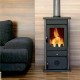 Malkas krāsns ar centrālapkuri MBS Thermo Vesta Melns, 9kW | Malkas krāsnis ar centrālapkuri | Malkas krāsnis |