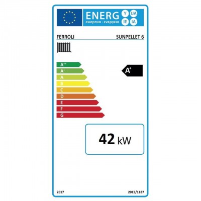 Granulu komplekts Ferroli SUN PELLET 6, 42 KW - Granulu katli