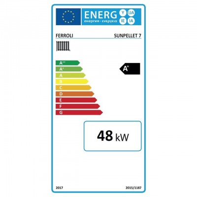 Granulu komplekts Ferroli SUN PELLET 7, 48 KW - Granulu katli