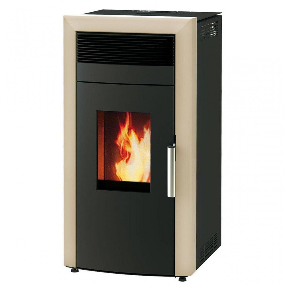 Centrālapkures granulu krāsns Alfa Plam Commo 12, Ziloņkaula, 12 kW | Centrālapkures granulu krāsnis | Granulu krāsnis |