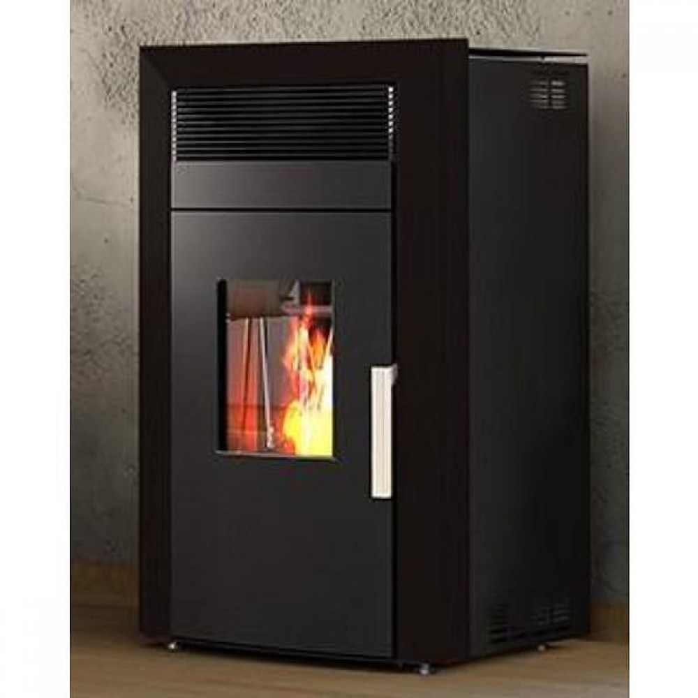 Centrālapkures granulu krāsns Alfa Plam Commo 12, Melns, 12 kW | Centrālapkures granulu krāsnis | Granulu krāsnis |