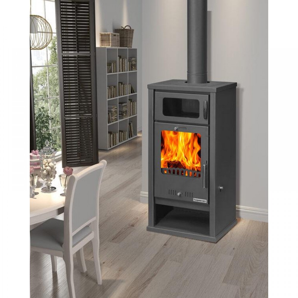 Malkas krāsns ar cepeškrāsni Balkan Energy Troy, 7.8kW | Malkas krāsnis gaiss | Malkas krāsnis |