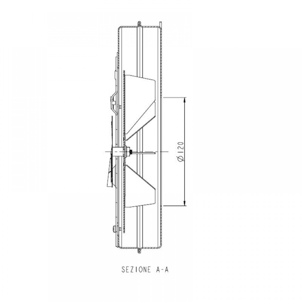 Dūmu nosūces ventilators SITGroup LN2 Natalini granulu krāsnīm Eco Spar, Adler un citām, Maksimālā gaisa plūsma 285 m³/h | Ventilatori un pūtēji | Katlu daļas |