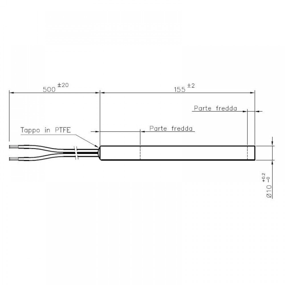 Aizdedze granulu krāsnīm La Nordica, Bestove, Pasian un citām, kopējais garums 155mm, 280W | Aizdedzes granulu krāsnīm | Granulu krāsns rezerves daļas |