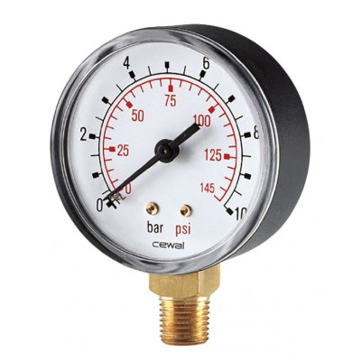 Radial manometer Cewal, Bottom connection - Preču salīdzināšana