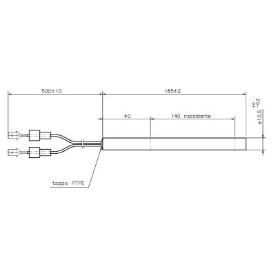 Aizdedze granulu krāsnīm La Nordica un citām, kopējais garums 185mm, 400W - Preču salīdzināšana