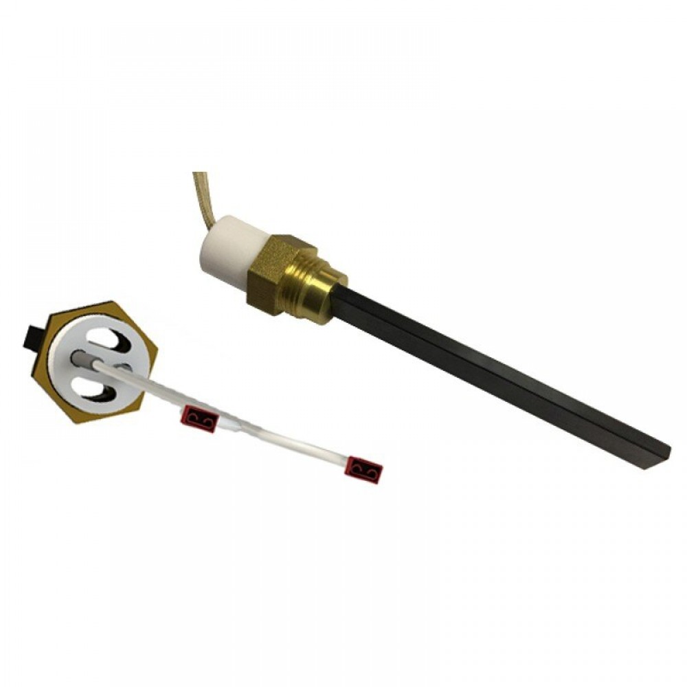Aizdedze ar melnu kvarca kristālu granulu krāsnīm, kopējais garums 123mm, 300W | Aizdedzes granulu krāsnīm | Granulu krāsns rezerves daļas |