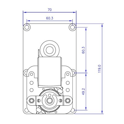 Zobratu motors Mellor FB1167, 3RPM granulu krāsnīm Clam, Ecoteck, Moretti Design, Ravelli u.c. - Zobratu motori granulu krāsnīm