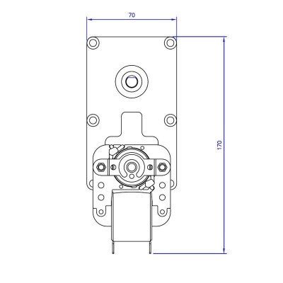 Zobratu motors Mellor FB1285, 3RPM granulu krāsnīm Clam un citiem - Zobratu motori granulu krāsnīm