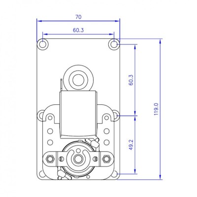 Reduktors Mellor FB1137, 4,75 RPM granulu krāsnīm Arce, Ecoteck, Emaflam, La Nordica, Ravelli u.c. - Zobratu motori granulu krāsnīm