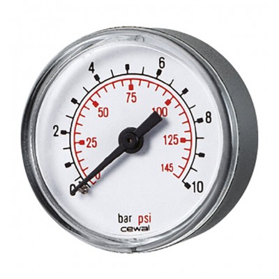 Axial manometer Cewal, Rear connection - Centrālā apkure
