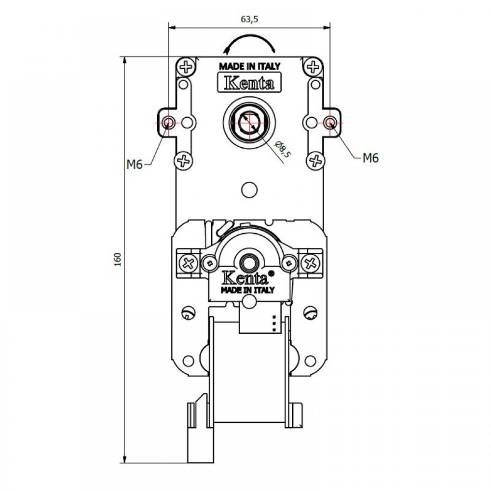 Reduktors Kenta K9117120, 3RPM | Zobratu motori Reduktors Kenta K9117120, 3RPM | Zobratu motori | Granulu krāsns daļas |